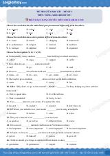 Đề thi giữa kì 2 Tiếng Anh 8 Right on! - Đề số 3